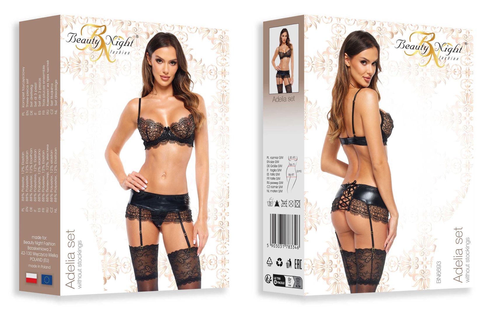 Ensemble lingerie sensuel Adelia - Beauty Night – Image 6