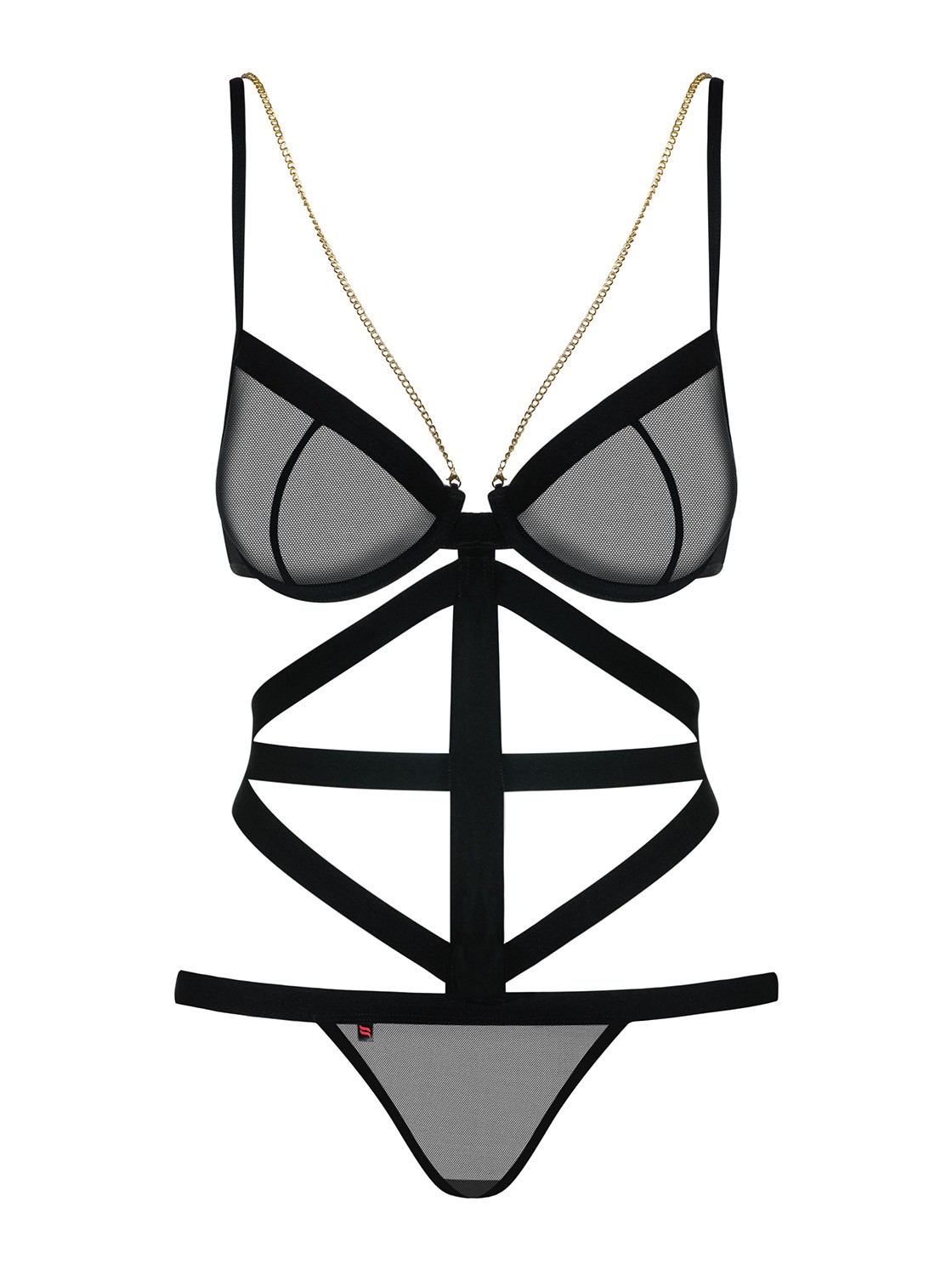 Body string Bondy avec chaîne bijou - Obsessive – Image 5