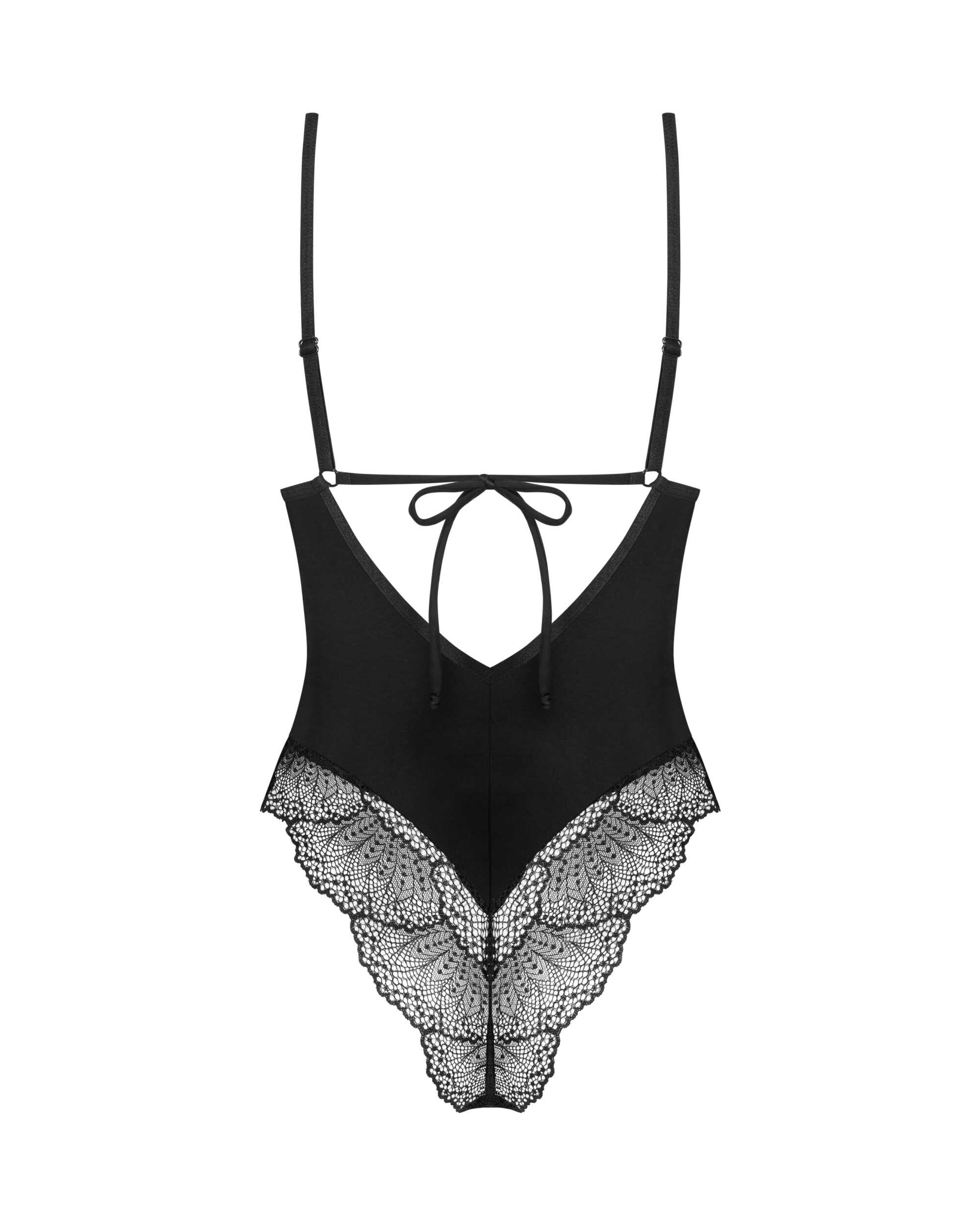 Body en dentelle Lobellis avec laçage dos - Obsessive – Image 7