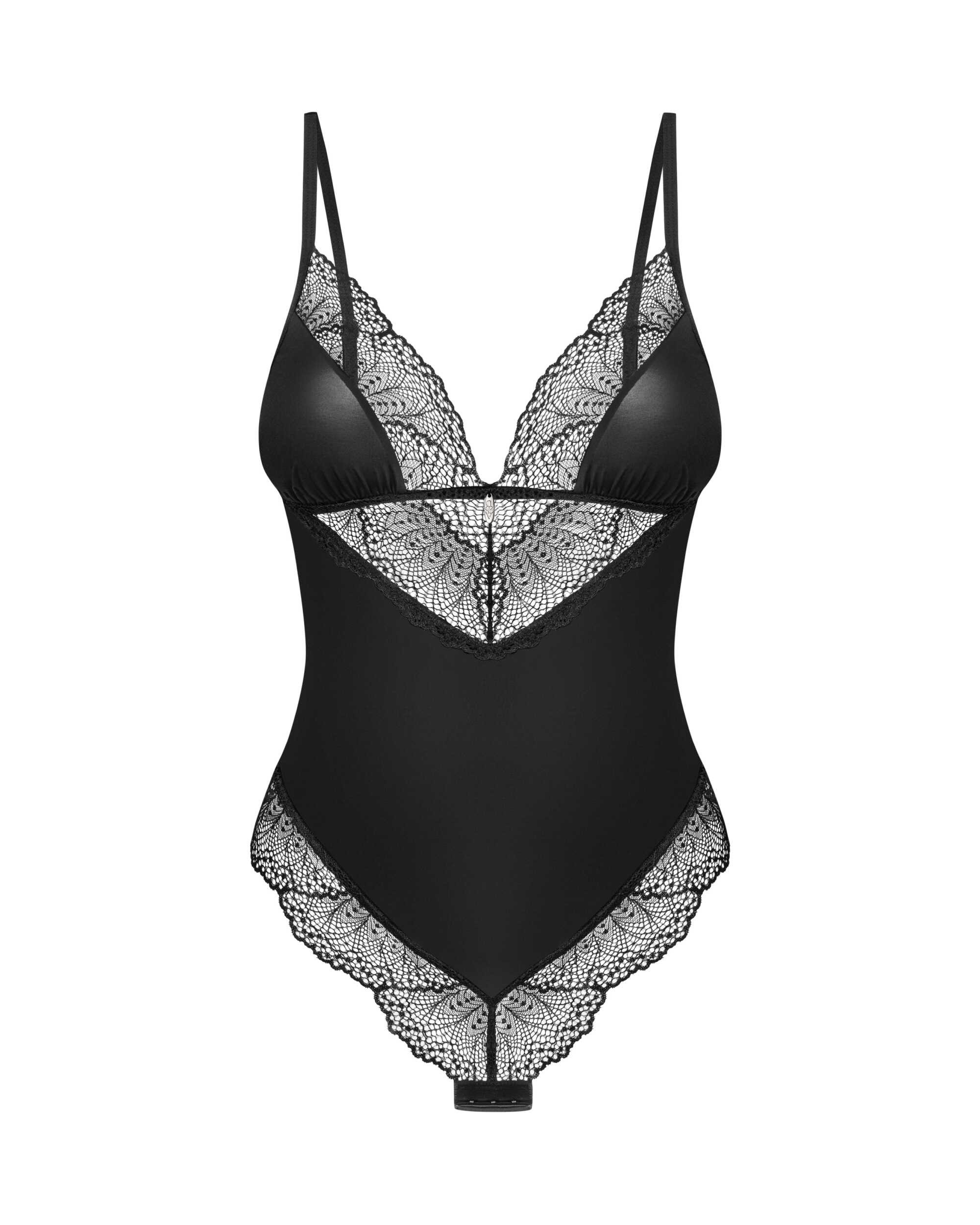 Body en dentelle Lobellis avec laçage dos - Obsessive – Image 6