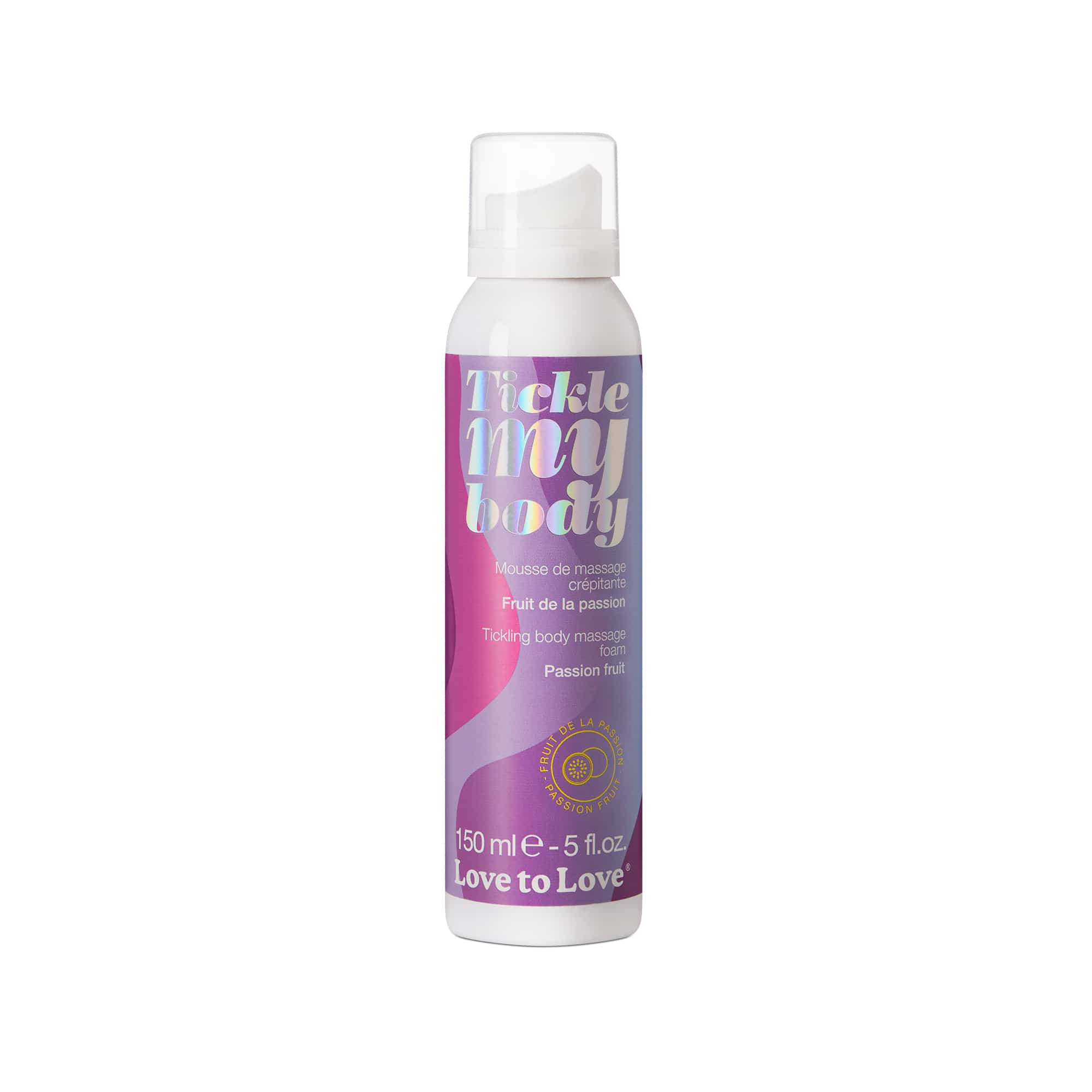 Mousse de massage crépitante fruit de la passion 150 ml - Love to Love