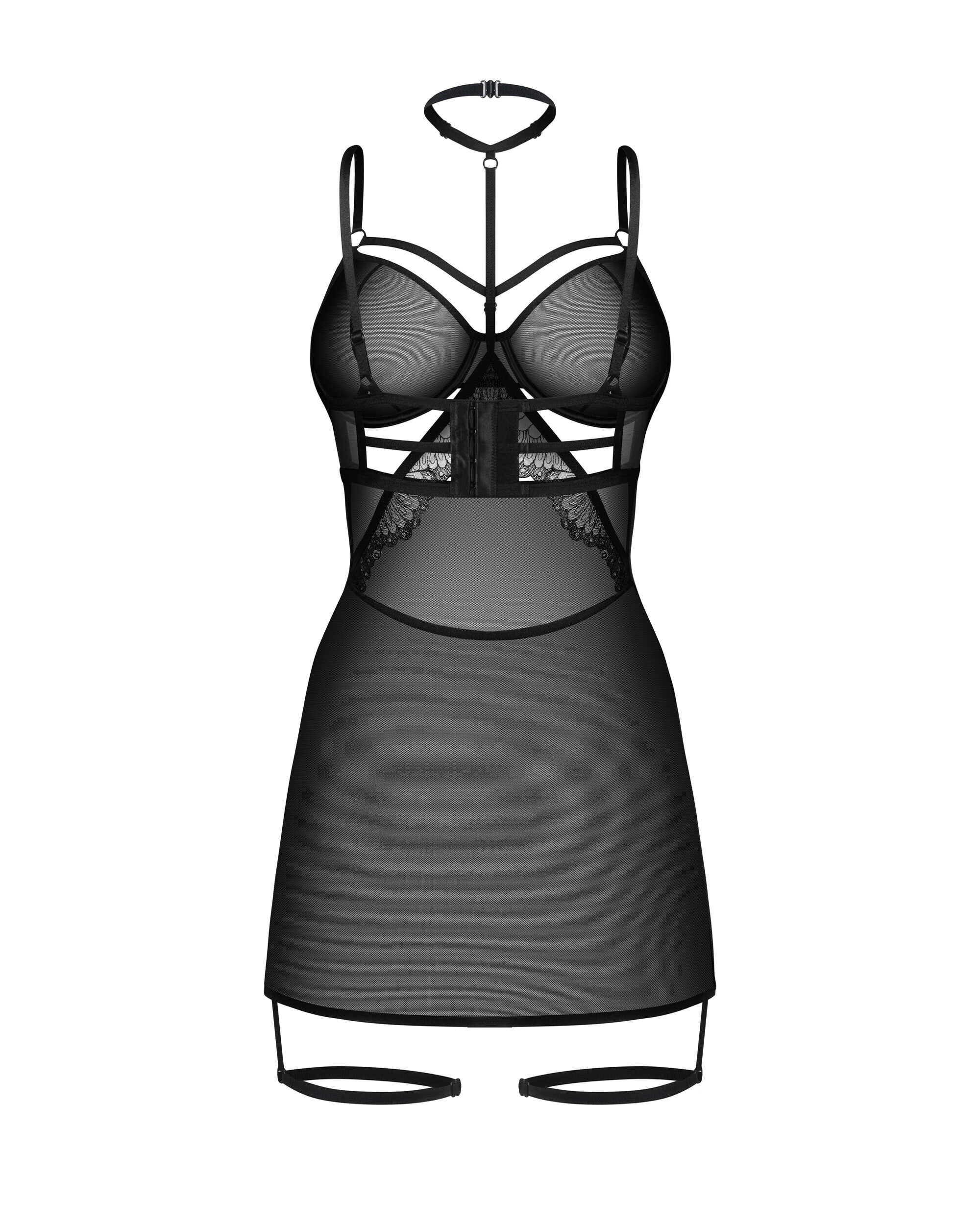 Nuisette transparente avec choker Arrowel - Obsessive – Image 5