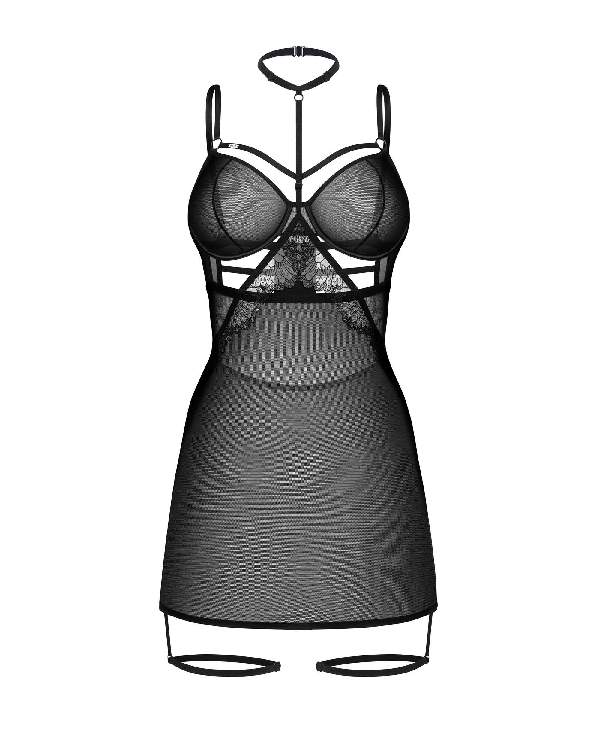 Nuisette transparente avec choker Arrowel - Obsessive – Image 4