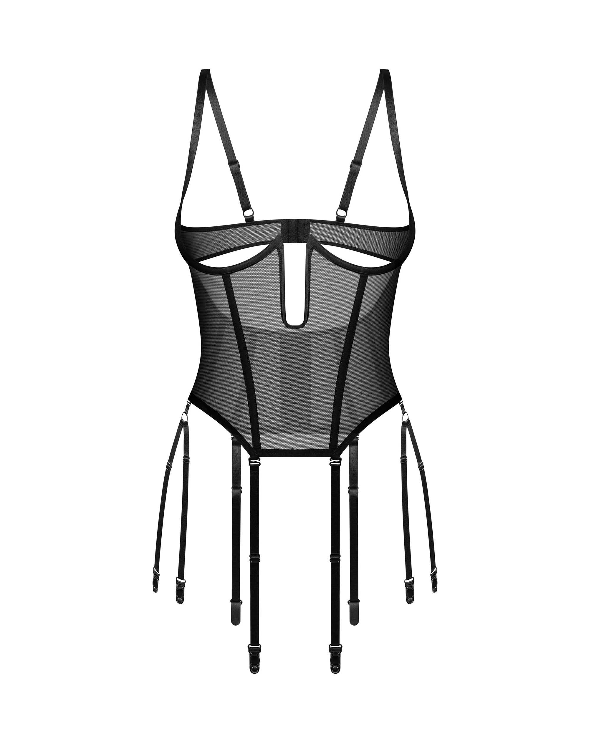 Corset ouvert Euphori en dentelle - Obsessive – Image 7