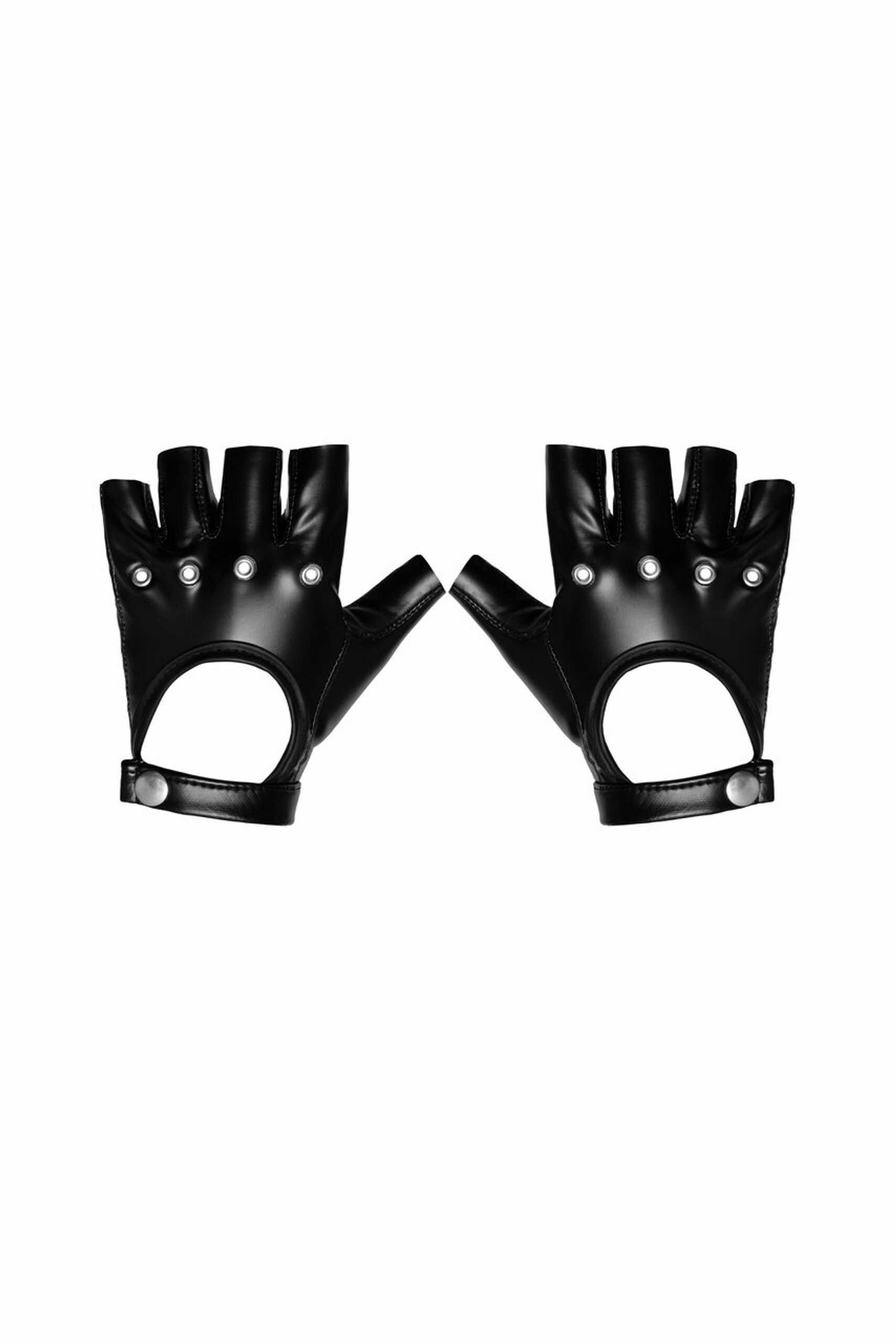 Gants sans doigts powerwetlook - Noir Handmade – Image 2