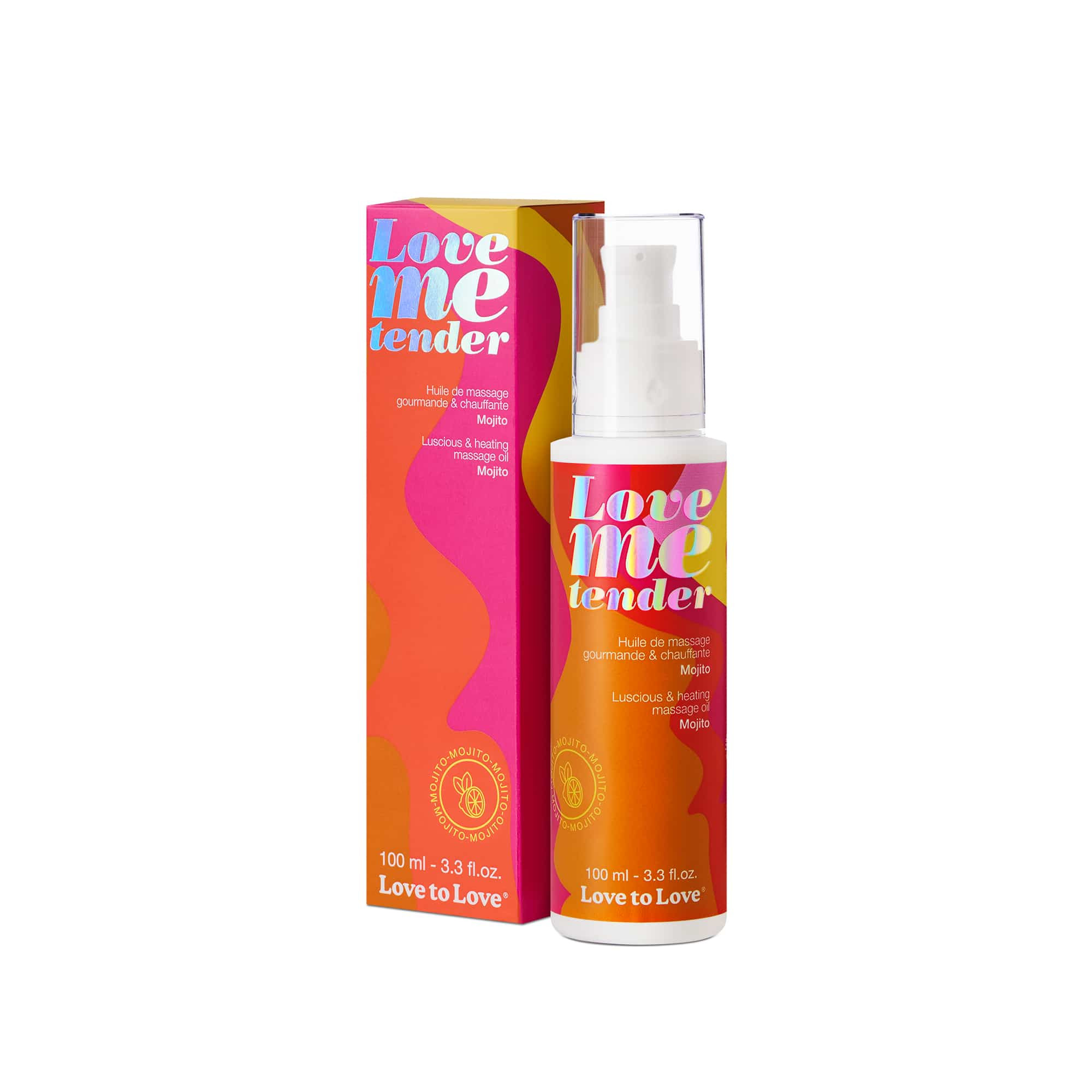 Huile de massage chauffante et gourmande mojito 100 ml - Love to Love