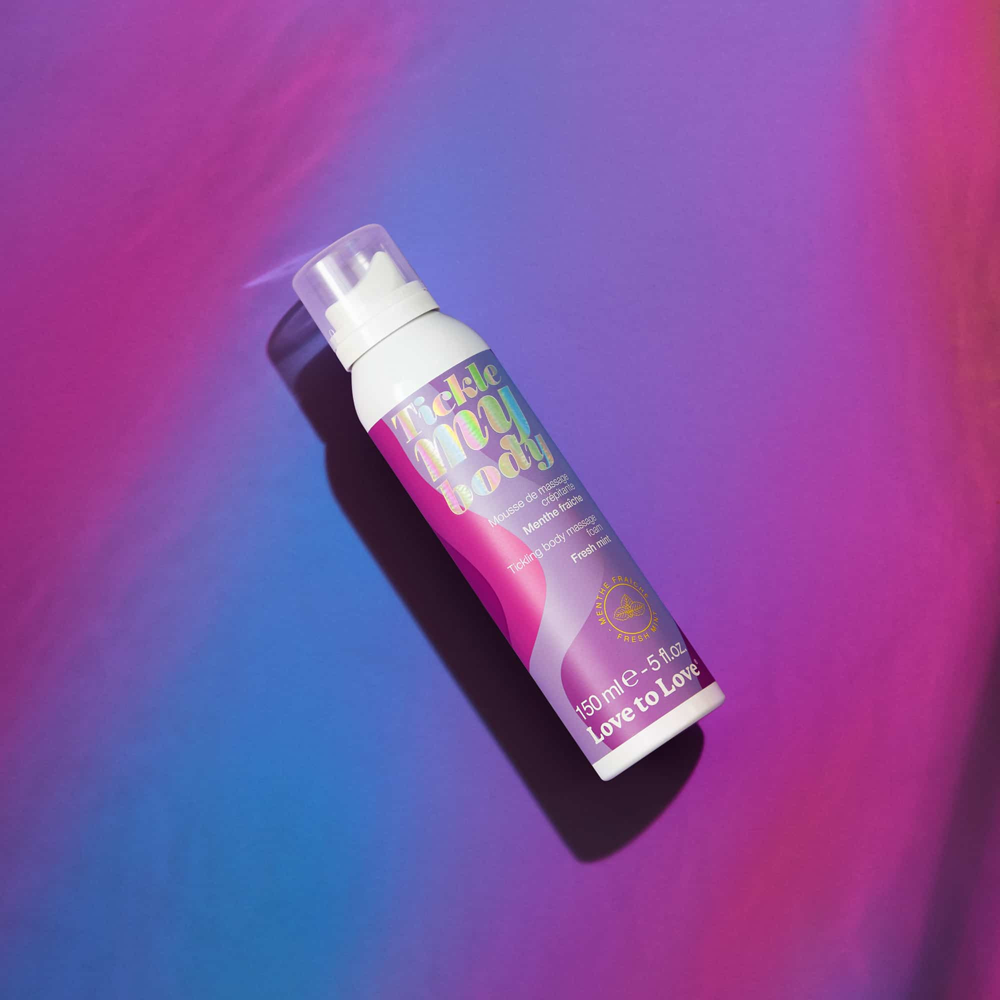 Mousse de massage crépitante menthe 150 ml - Love to Love – Image 2