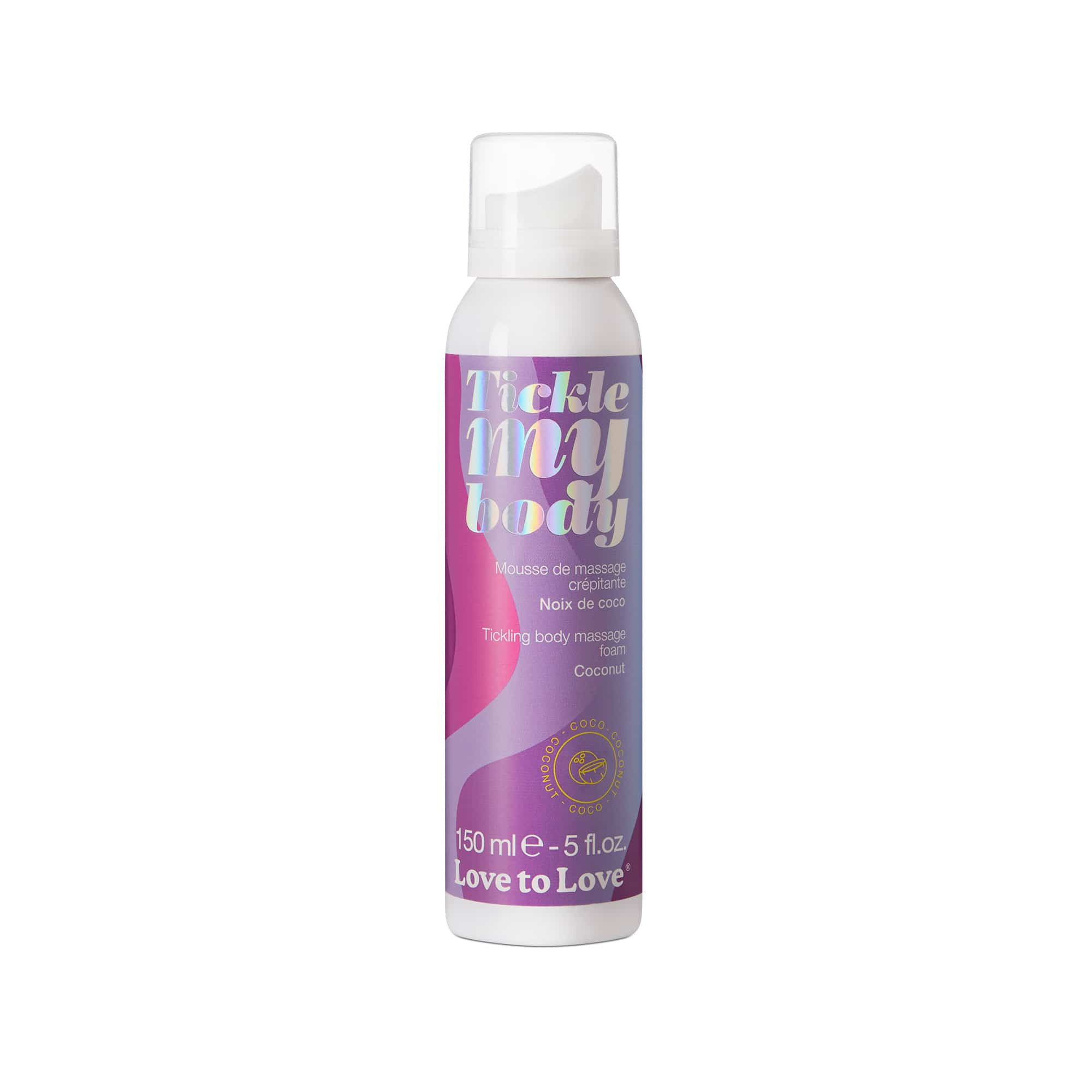 Mousse de massage crépitante noix de coco - Love to Love