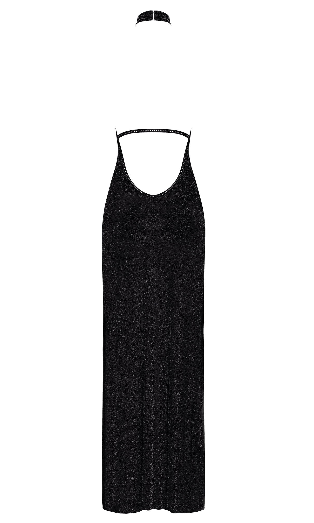 Robe longue en tulle Onyx à doubles fentes - Noir Handmade – Image 7