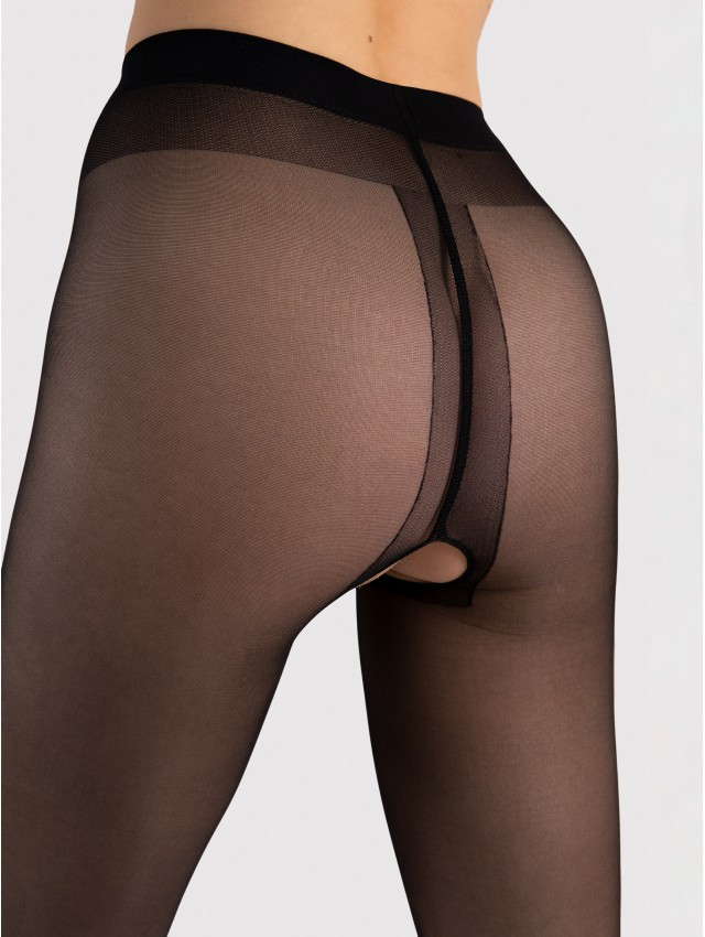 Collants ouverts transparents 20 DEN - Fiore – Image 2