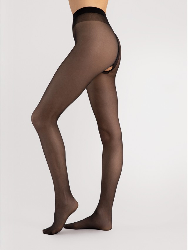 Collants ouverts transparents 20 DEN - Fiore – Image 3