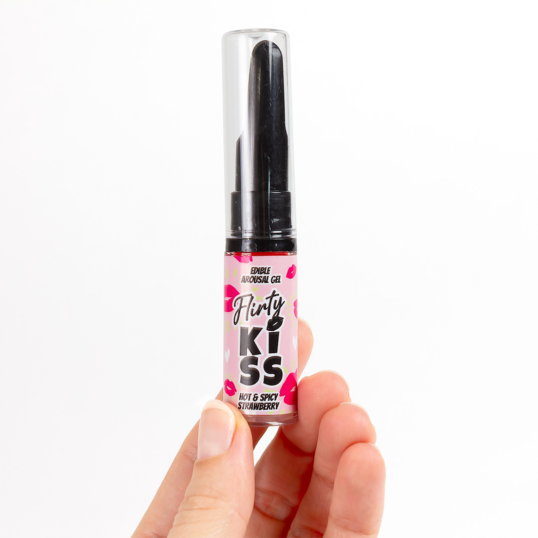 Gels comestibles pour sexe oral fraise et menthe - Secret Play – Image 3