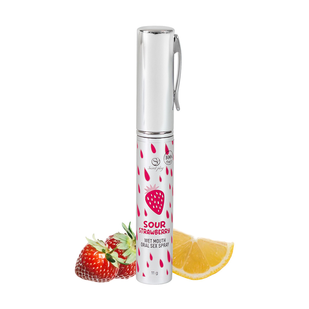 Spray buccal pour sexe oral saveur fraise - Secret Play