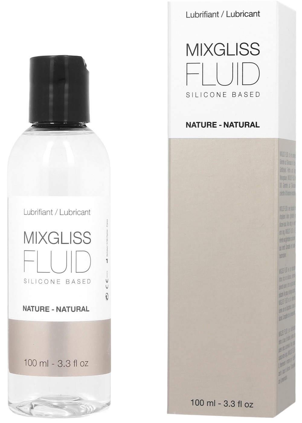 Lubrifiant intime silicone Fluid Nature 100 ml - Mixgliss