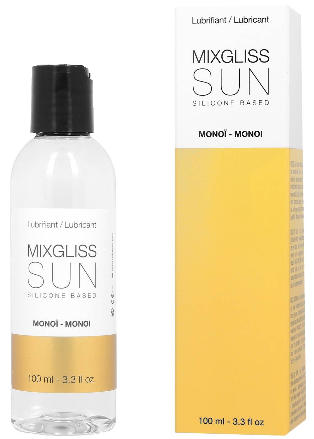 Lubrifiant silicone parfum monoï Sun 100 ml - Mixgliss