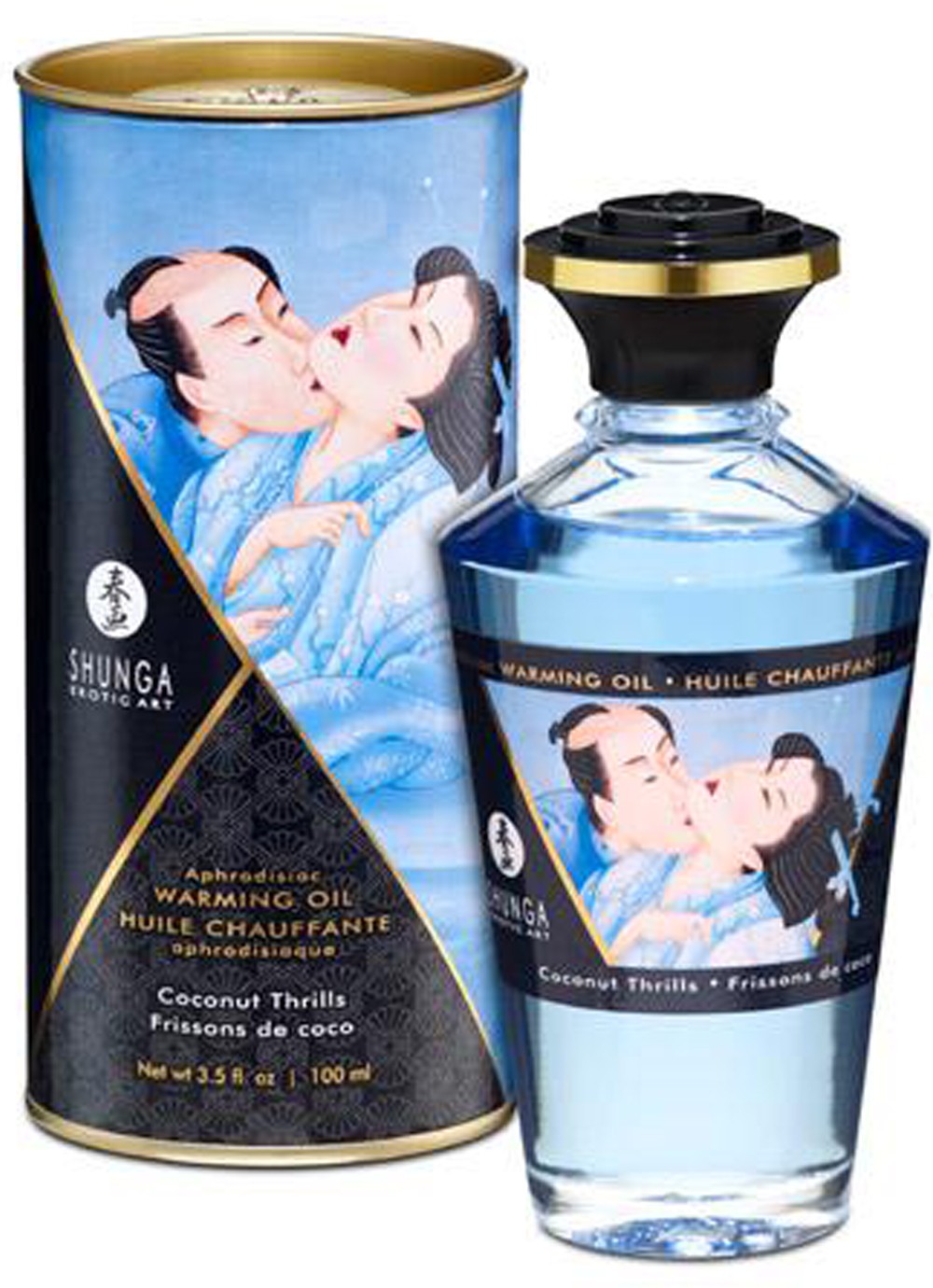 Huile chauffante comestible noix de coco 100 ml - Shunga – Image 2