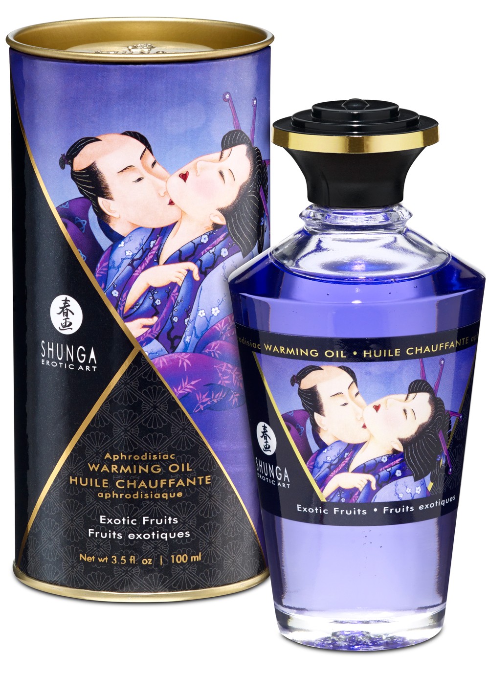 Huile de massage chauffante fruits exotiques - Shunga – Image 2
