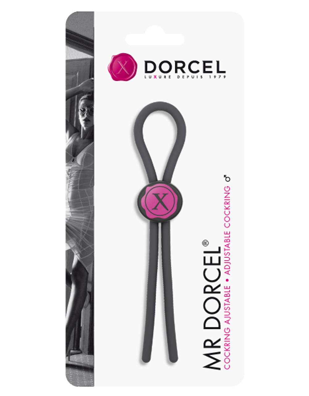 Lasso pénien ajustable en silicone - Dorcel – Image 3