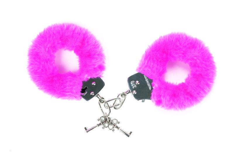 Menottes en fausse fourrure Attach Me rose - Love to Love