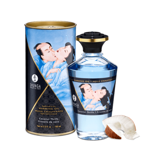 Huile chauffante comestible noix de coco 100 ml - Shunga