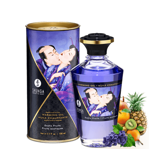 Huile de massage chauffante fruits exotiques - Shunga