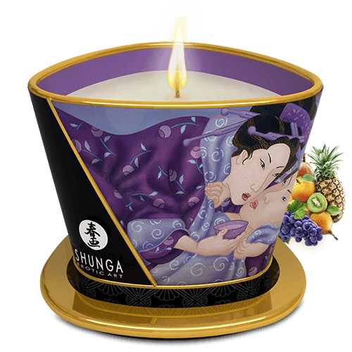 Bougie de massage fruits exotiques 170 ml - Shunga