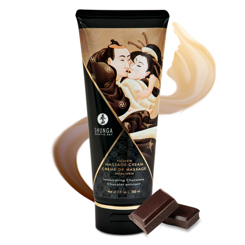 Crème de massage délectable chocolat enivrant - Shunga
