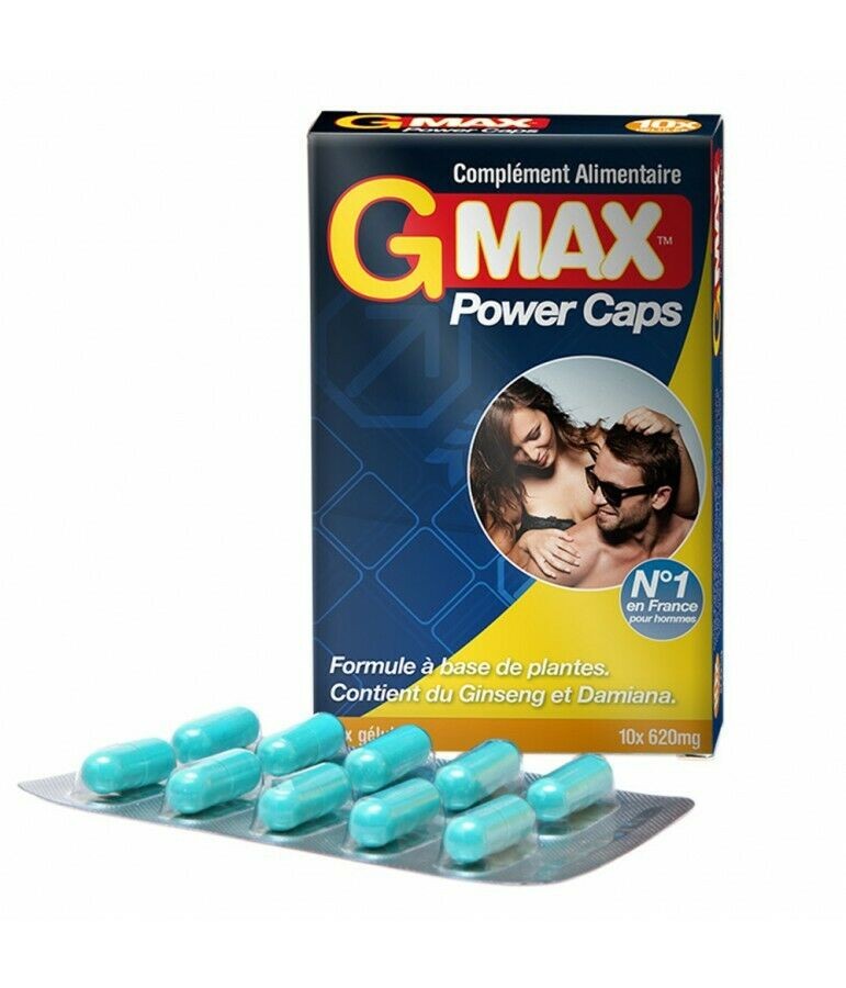 Stimulant sexuel naturel homme 10 gélules - Gmax