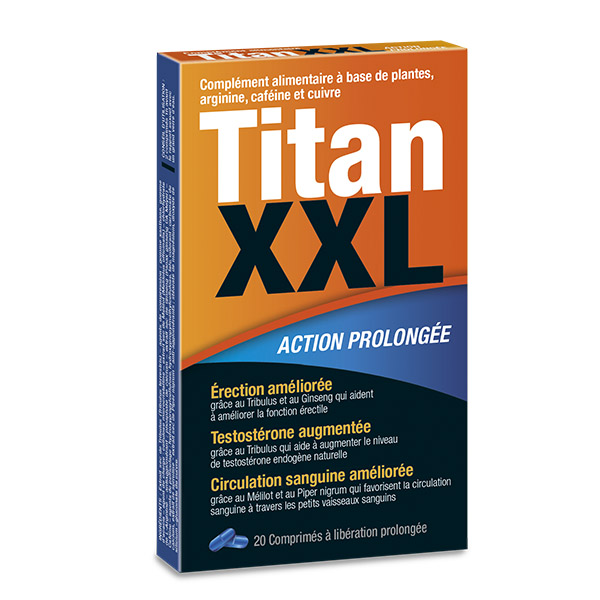 Stimulant érection Titan XXL 20 gélules - Labophyto