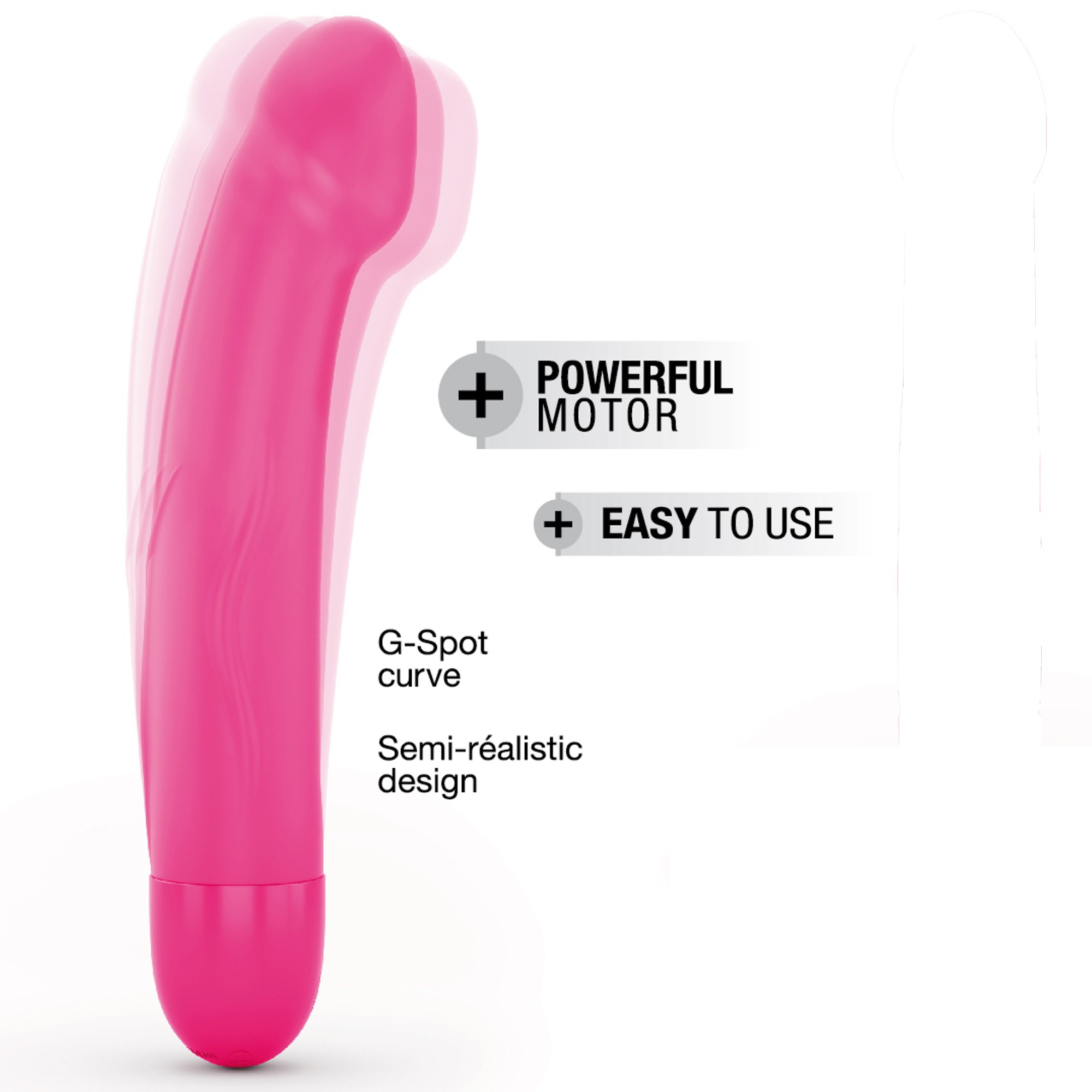 Vibromasseur réaliste 22 cm rechargeable - Dorcel Real Vibration M – Image 4