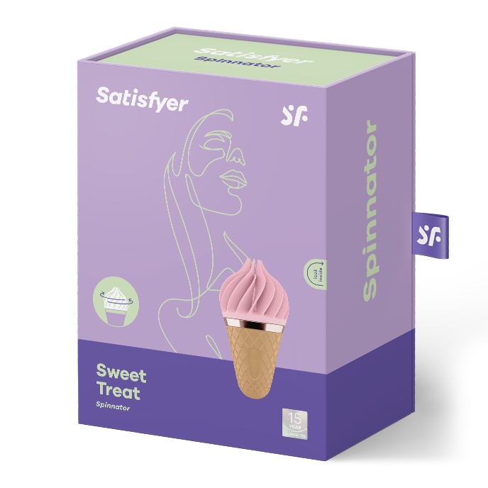 Stimulateur clitoridien rotatif Sweet Treat rose - Satisfyer