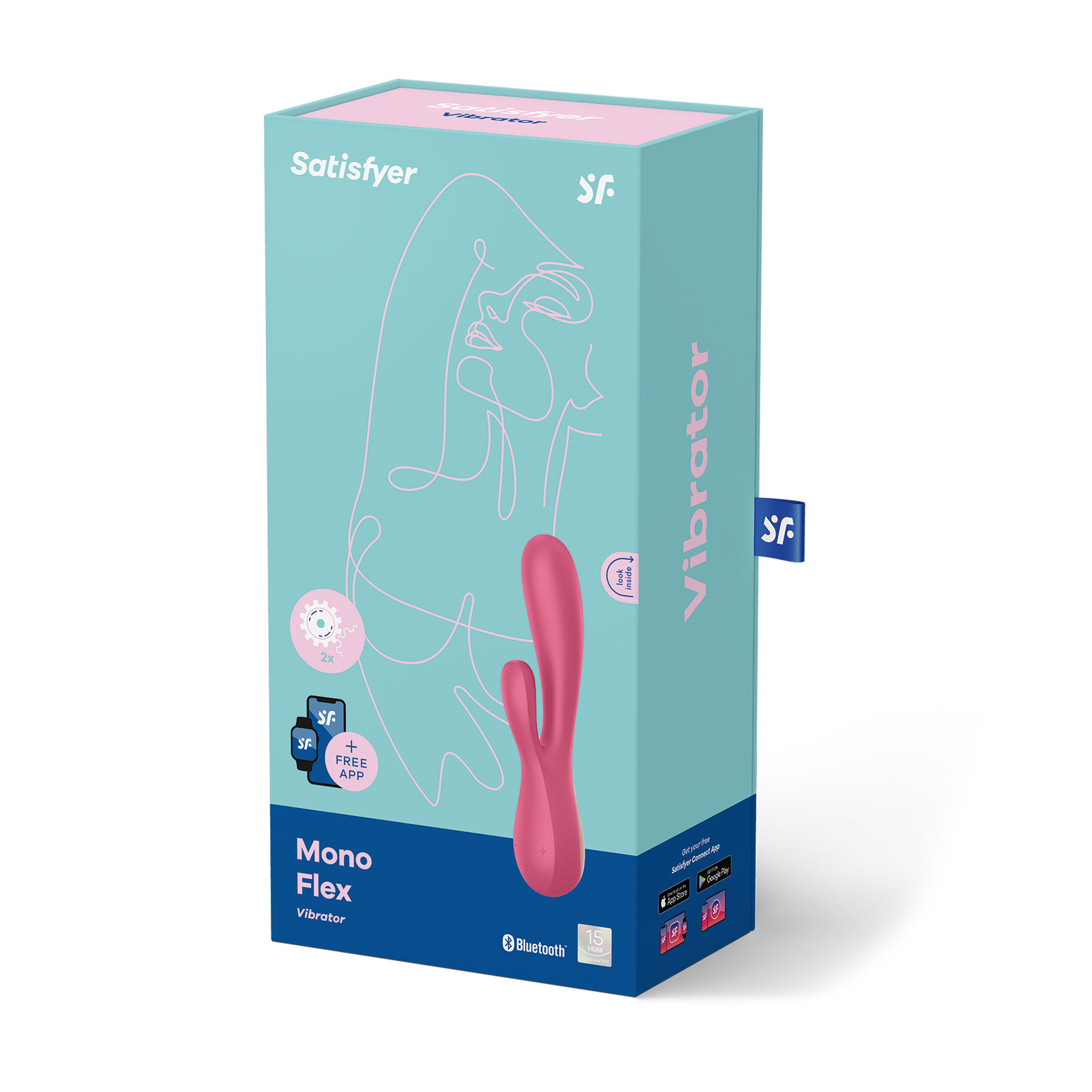 Vibromasseur rabbit connecté Mono Flex - Satisfyer – Image 4