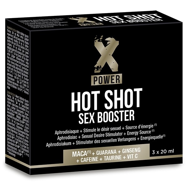 Shot aphrodisiaque Hot Shot Sex Booster 3x20 ml - Labophyto