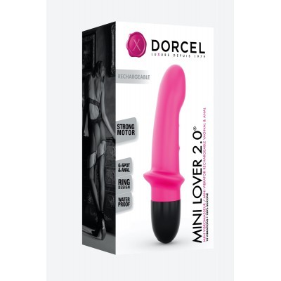 Mini vibromasseur compact en silicone rose - Dorcel Mini Lover 2.0 – Image 2