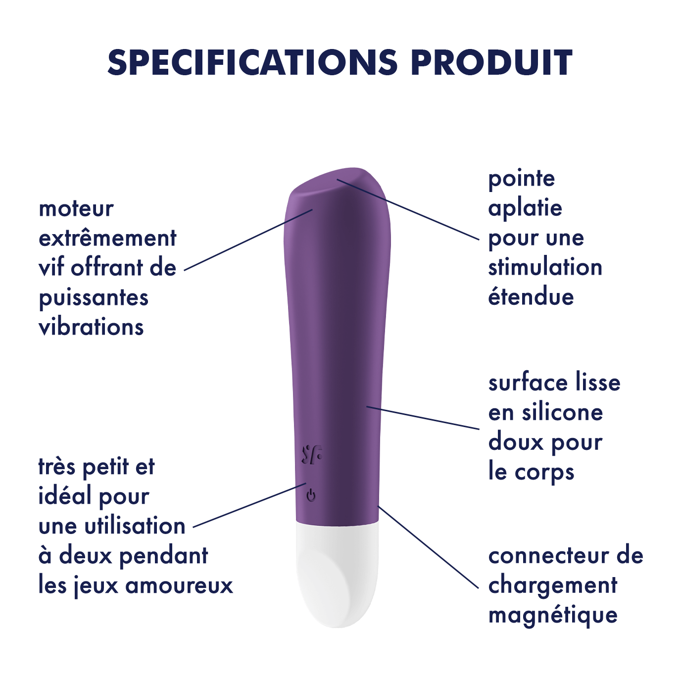 Mini vibromasseur Ultra Power Bullet 2 violet - Satisfyer – Image 8