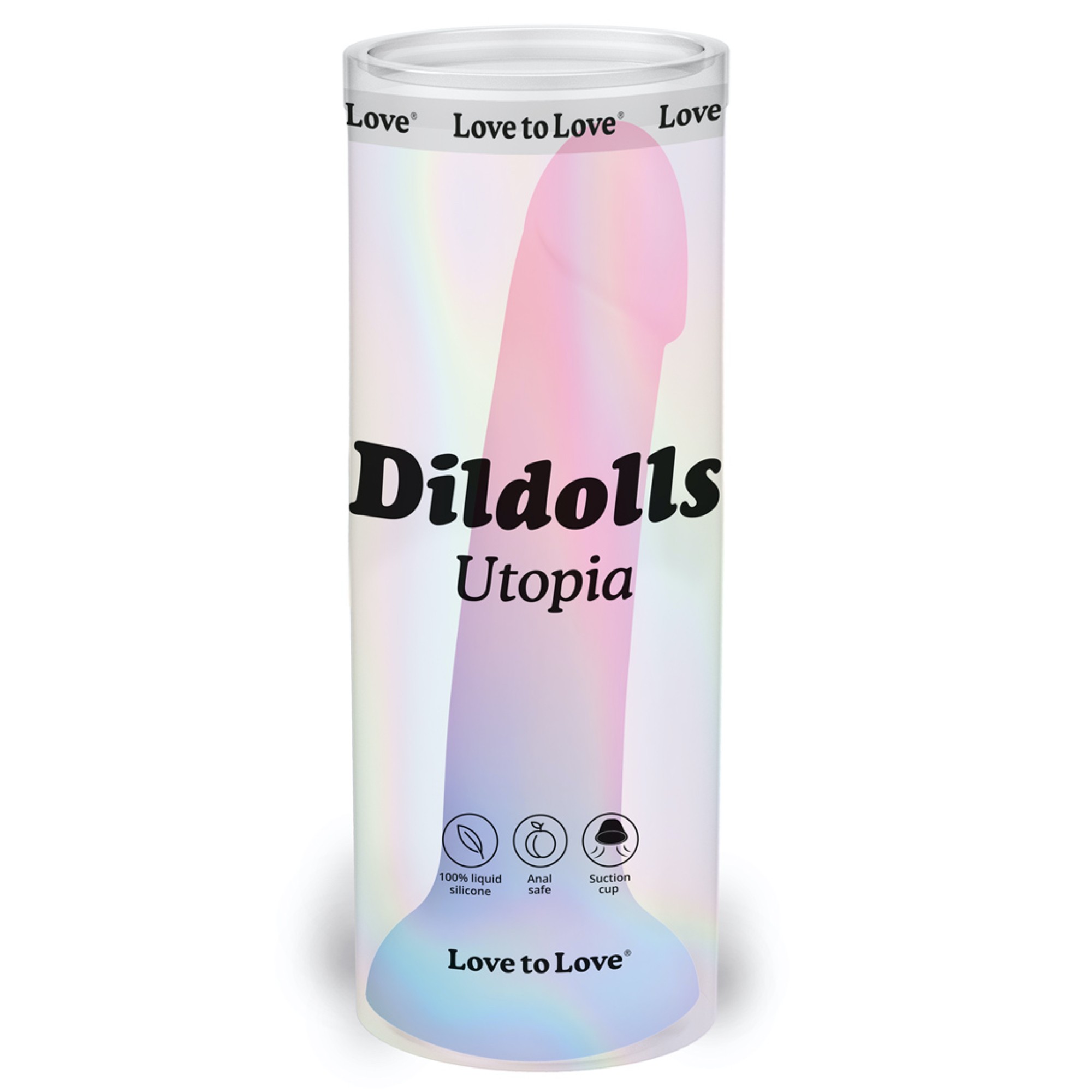 Dildo en silicone design courbé avec ventouse - Love to Love Dildolls – Image 7