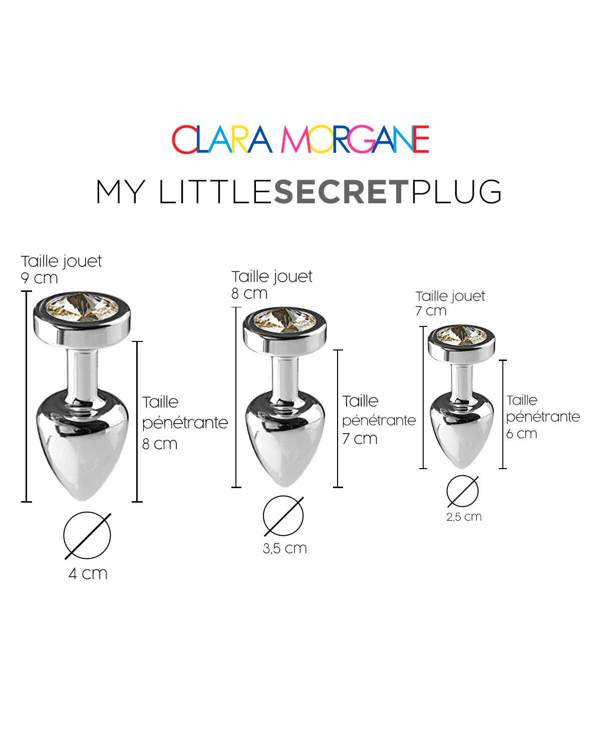 Plug anal en aluminium taille medium - Clara Morgane – Image 6