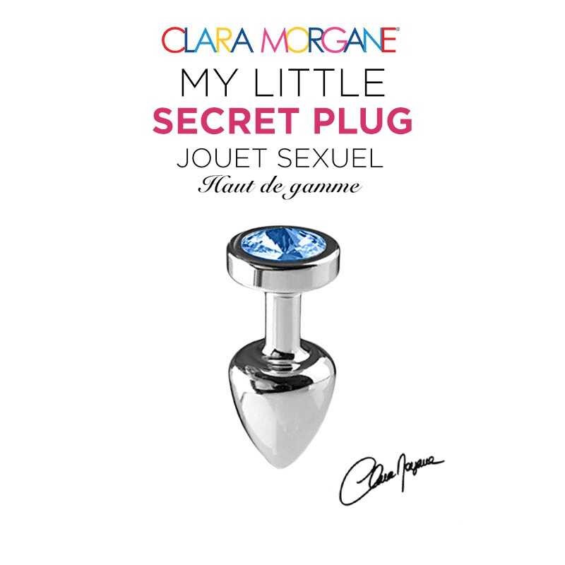 Plug anal aluminium taille S bleu - Clara Morgane