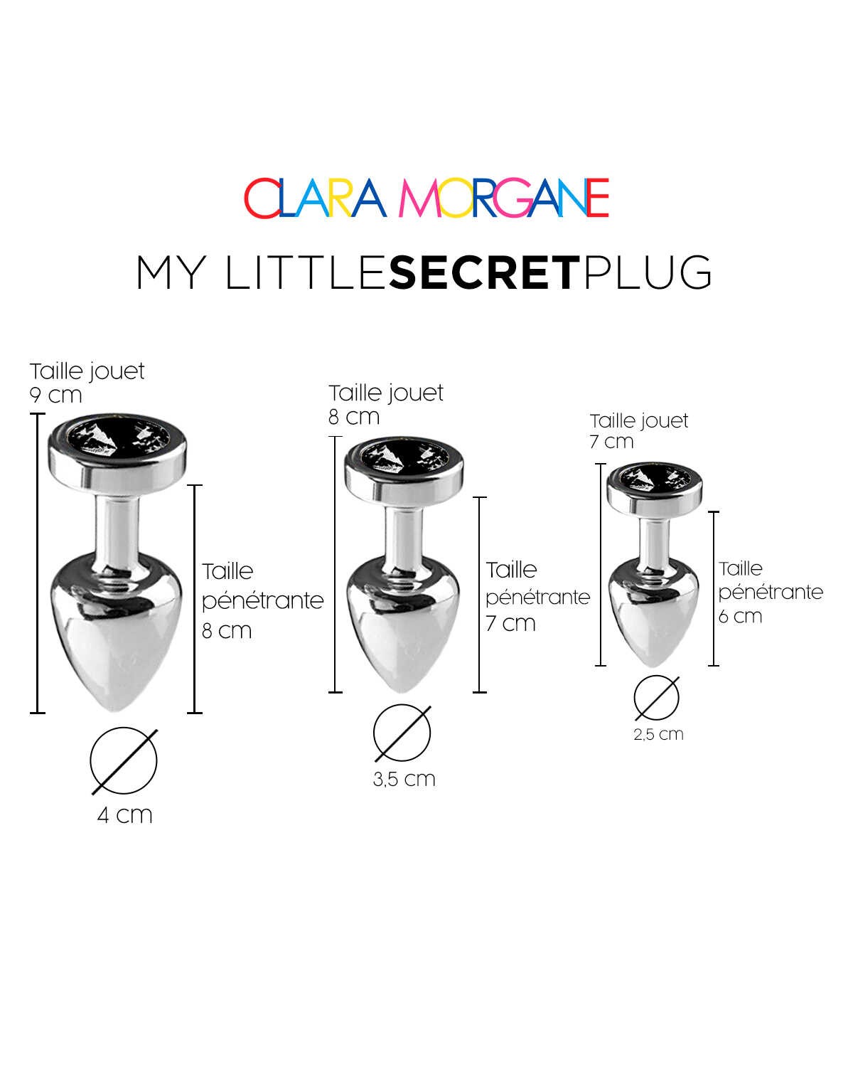 Plug anal aluminium Little Secret taille S - Clara Morgane – Image 6