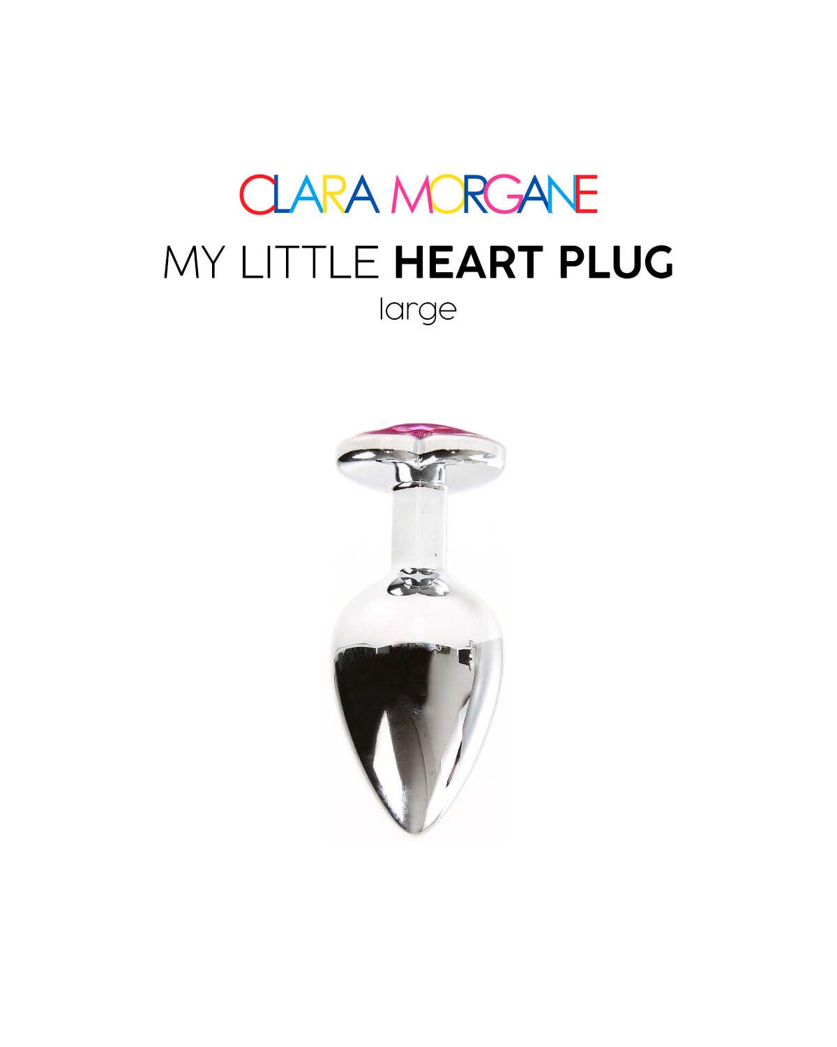Plug bijou coeur en aluminium rose - Clara Morgane – Image 2