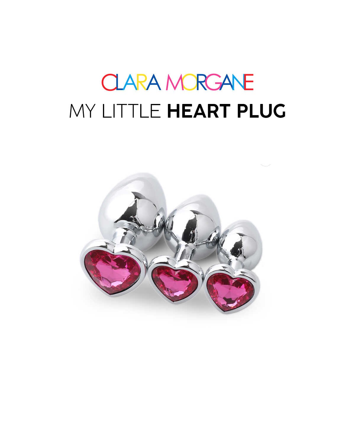 Plug bijou coeur en aluminium rose - Clara Morgane – Image 5