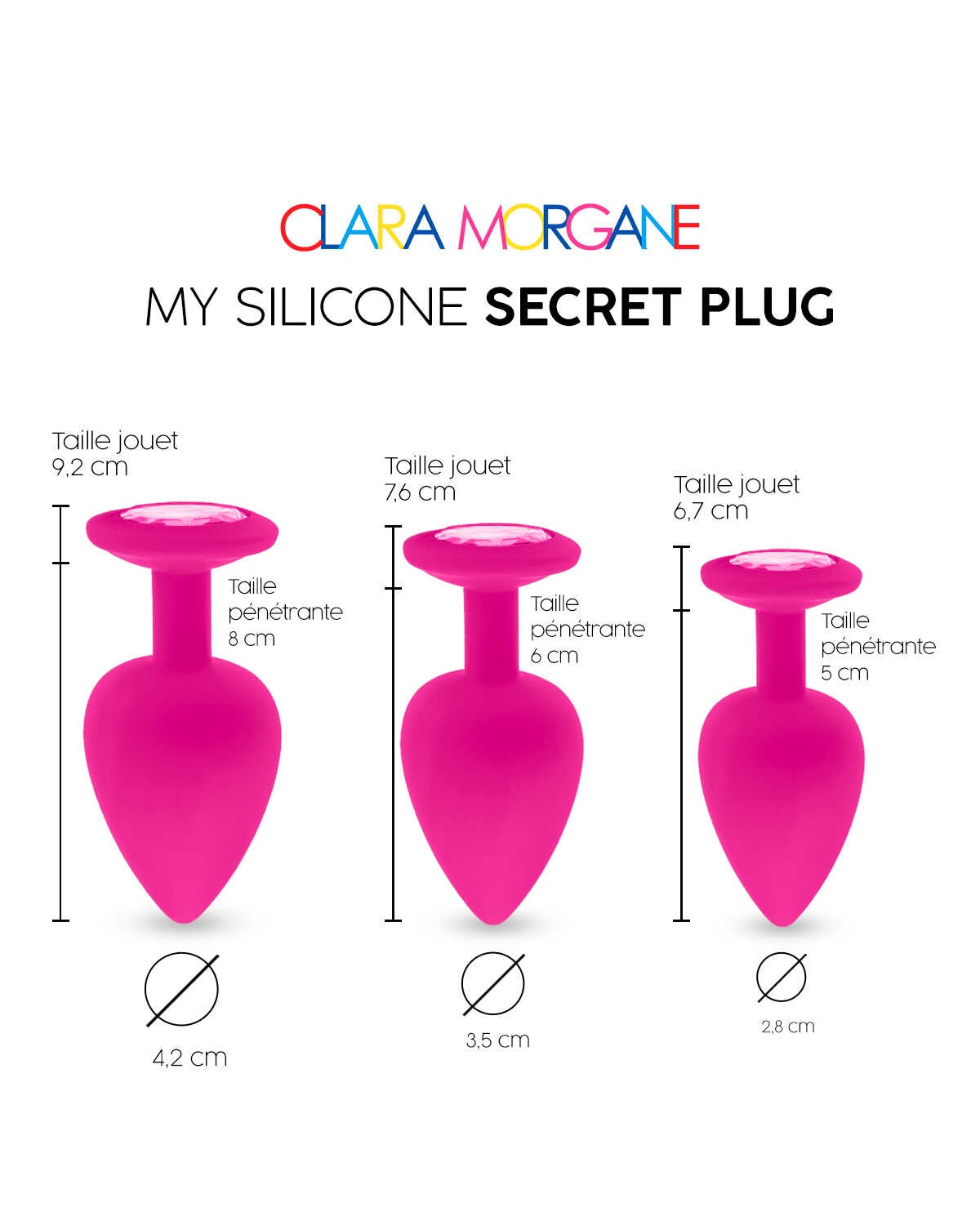 Plug anal en silicone doux My Secret - Clara Morgane – Image 5