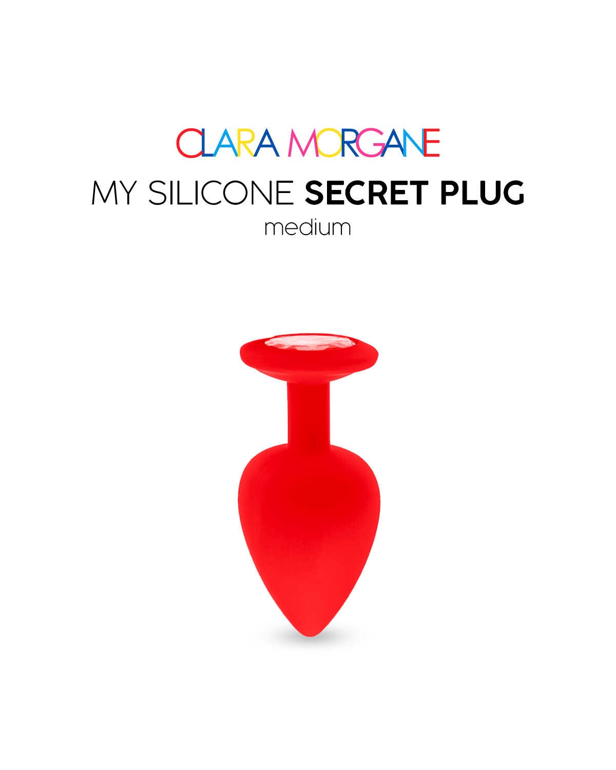 Plug anal en silicone rouge My Secret - Clara Morgane – Image 2