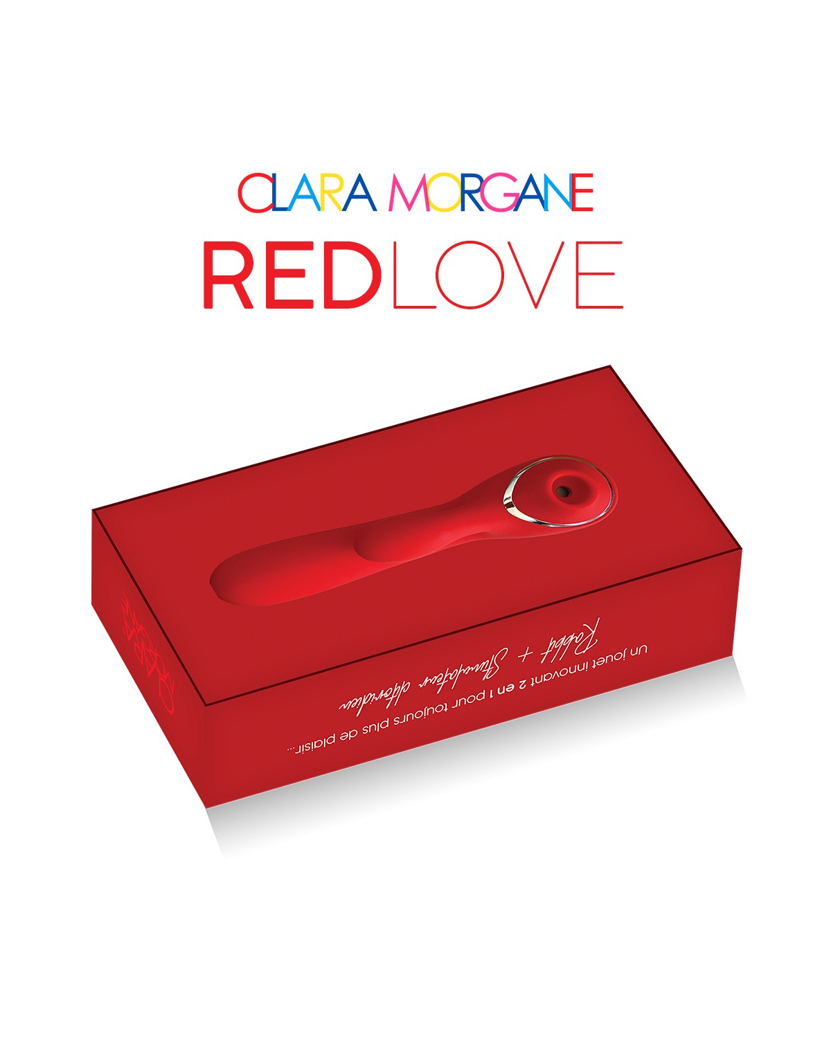 Stimulateur clitoridien et rabbit 2-en-1 Red Love - Clara Morgane – Image 5