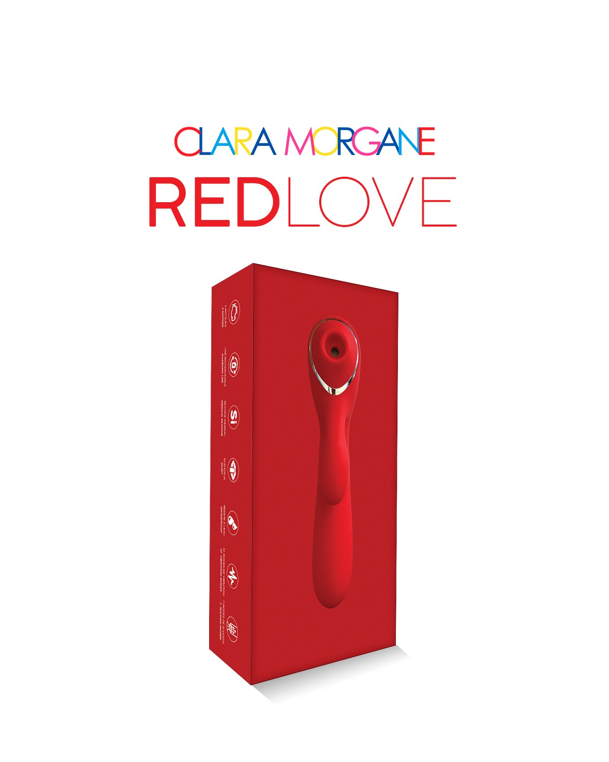 Stimulateur clitoridien et rabbit 2-en-1 Red Love - Clara Morgane – Image 7