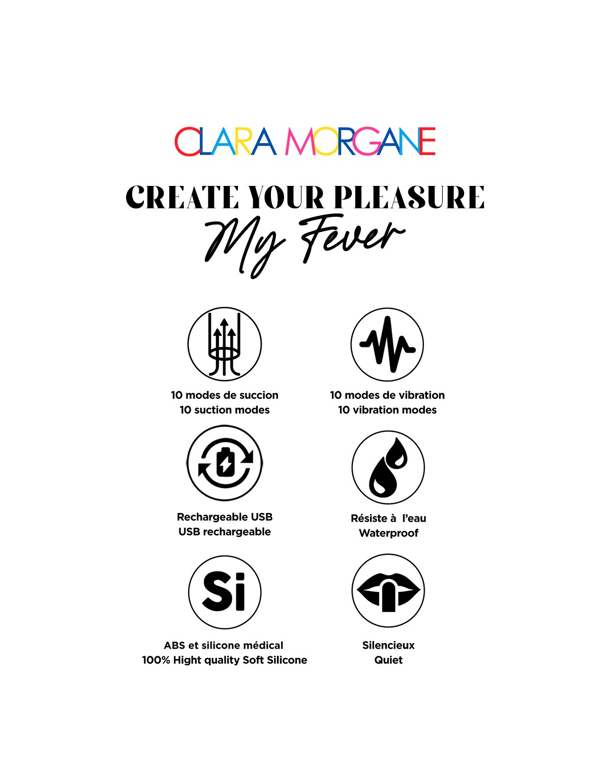Stimulateur clitoridien à succion My Fever - Clara Morgane – Image 6