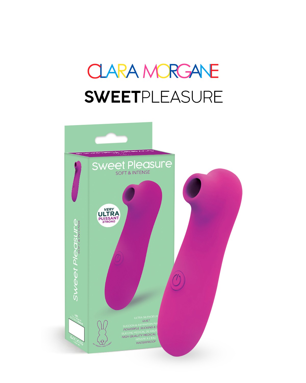 Stimulateur clitoridien par succion violet - Clara Morgane
