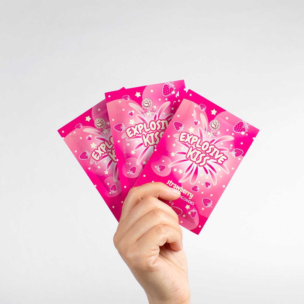Bonbons pétillants fraise pour jeux intimes - Secret Play – Image 5
