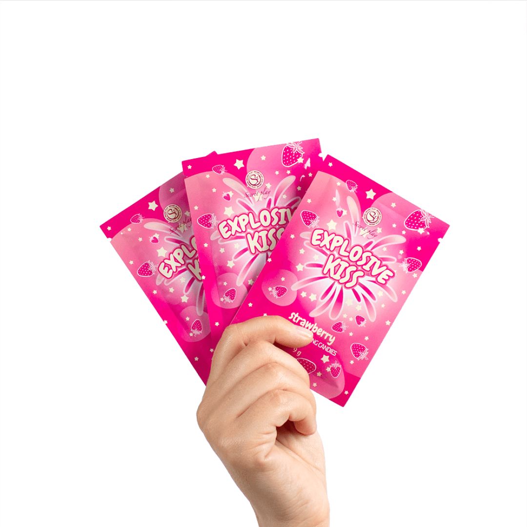 Bonbons pétillants fraise pour jeux intimes - Secret Play – Image 6