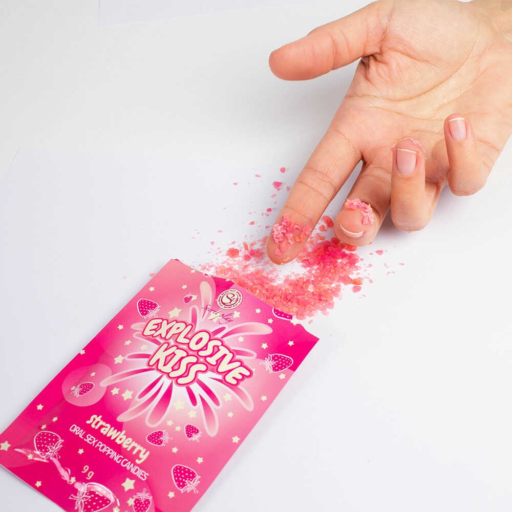 Bonbons pétillants fraise pour jeux intimes - Secret Play – Image 11